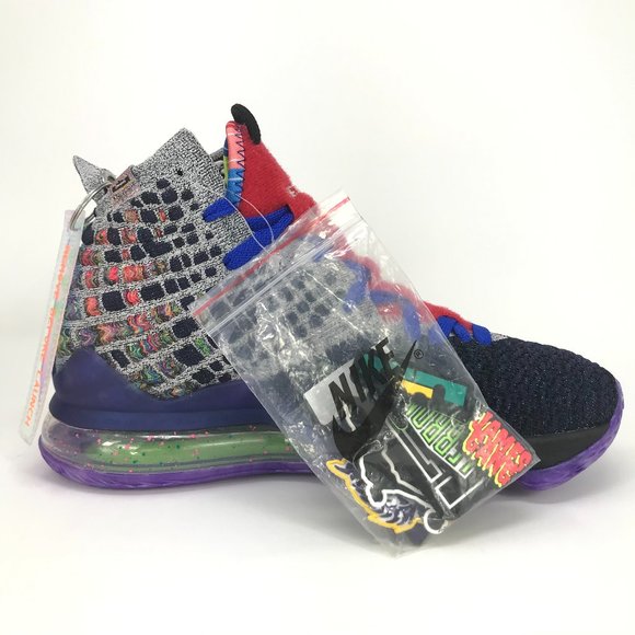 Nike Lebron XVII 17 'What The' CV8079-900 Basketball Sneakers - Picture 4 of 13